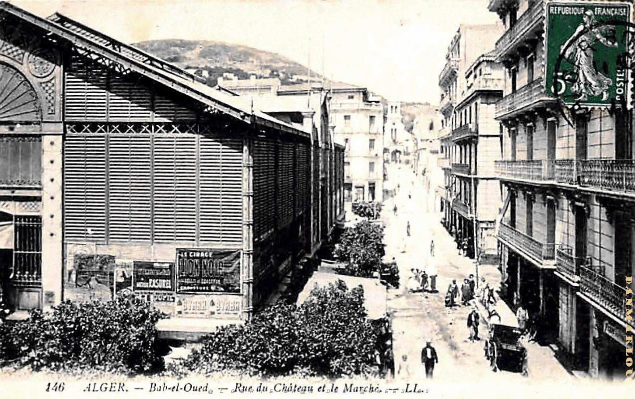 Alger-Bab-el-Oued - Rue du Chateau et Marche.jpg